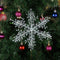 3pcs Christmas White Snowflake Windows Party Xmas Trees Hanging Decor (11cm