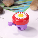 Kids Bicycle Bell Handlebars Road MTB Bike Daisy Ring Alarm (Red+Purple)