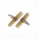 15pcs Carp Fishing Accessories Slide Bend Swivels Hair Rig Hook Link (A) Newly