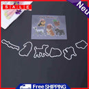 Silicone Clear Rubber Stamp + Metal Cutting Dies Stencil Frame Scrapbook DIY-17135