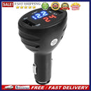 3 in1 Car Cigarette 12V Dual USB Charger LED Thermometer Voltmeter