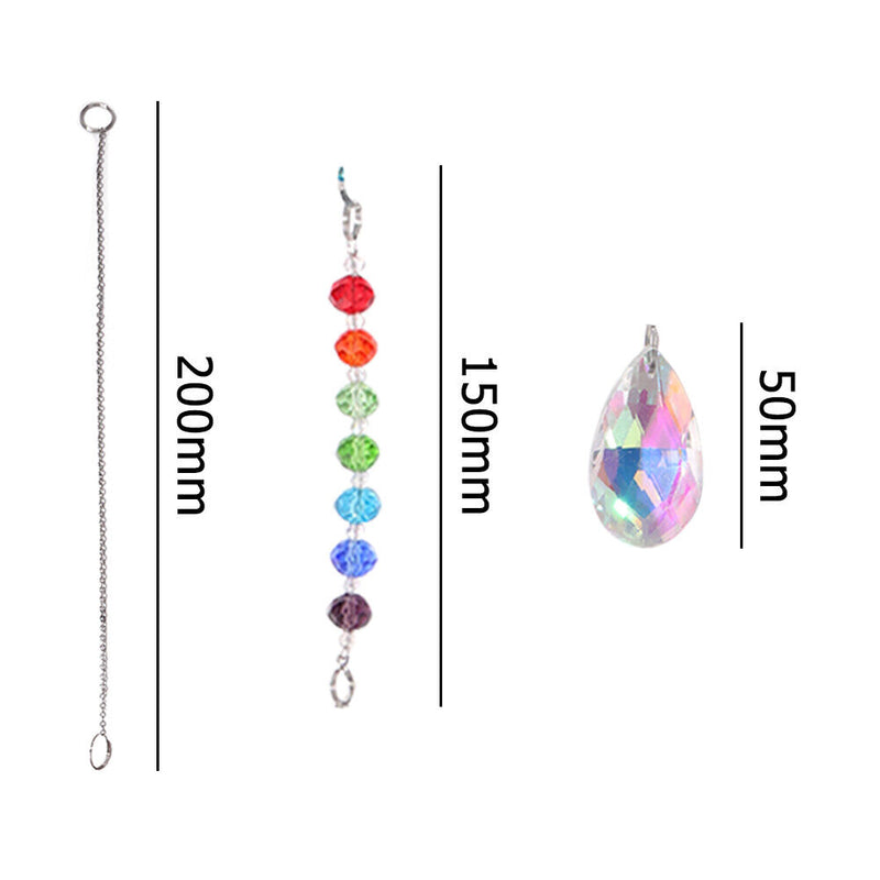 5D Diamond Painting Hanging Wind Chime Home Bedroom Party Rainbow Art Decoration