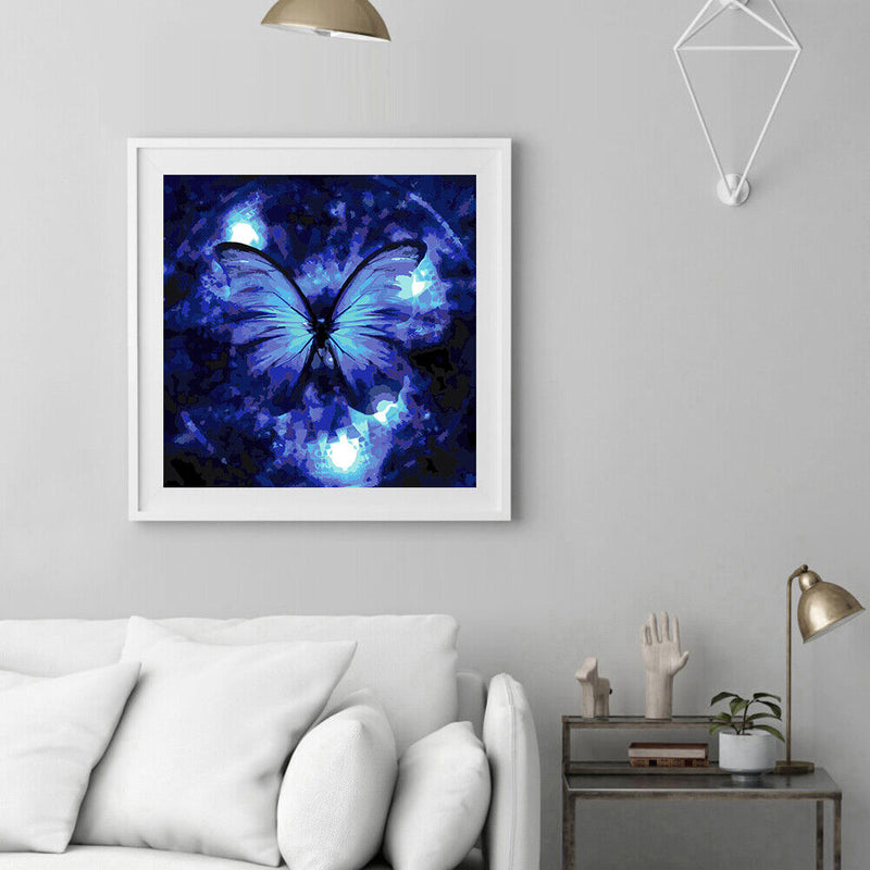 Butterfly Oil Paint By Numbers Kit DIY Acrylic Painting Canvas Frameless Picture