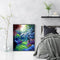 Colorful Woods Oil Paint By Numbers Kits DIY Handpainted on Canvas Wall Art