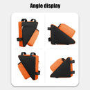 1.2L Triangle Cycling Bicycle Bags MTB Bike Front Tube Frame Pouch (Orange)