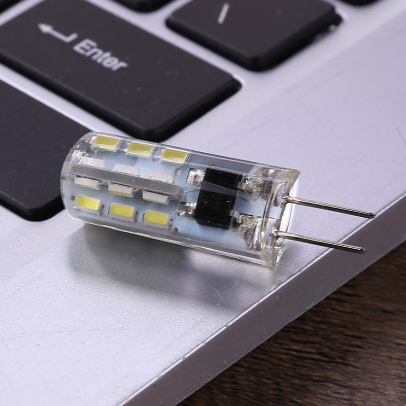 G4 LED Lamp 2W DC 12V 24 SMD3014 110LM White LED Silicone Corn Bulb Light Newly