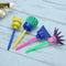 4pcs Rotate Sponge Brush DIY Color Draw Brush Painting Supplies for Ki