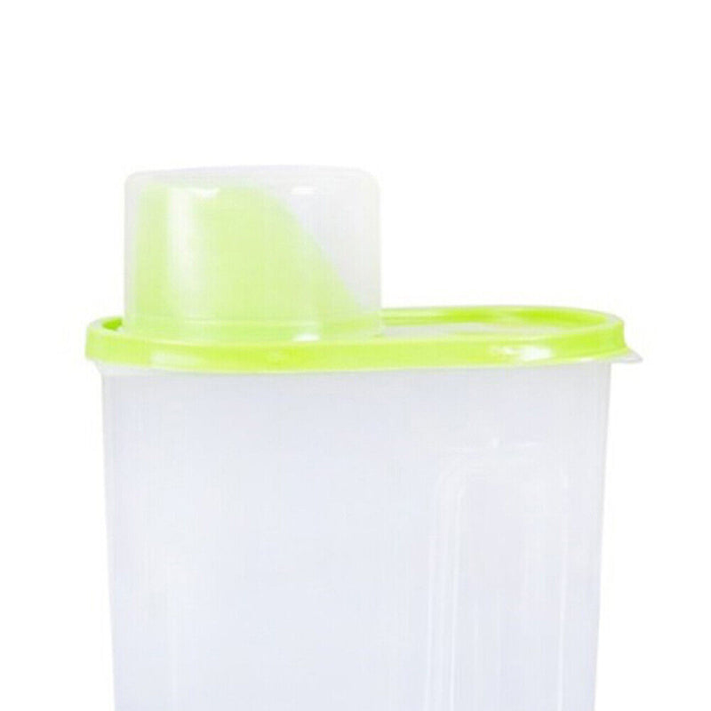 Pet Food Store Bucket Dried Grains Tank Cat Food Storage Container (Green)