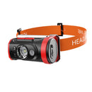 LED Headlamp Fishing Headlight Motion Sensor Camping Light (Reddish Black) Newly