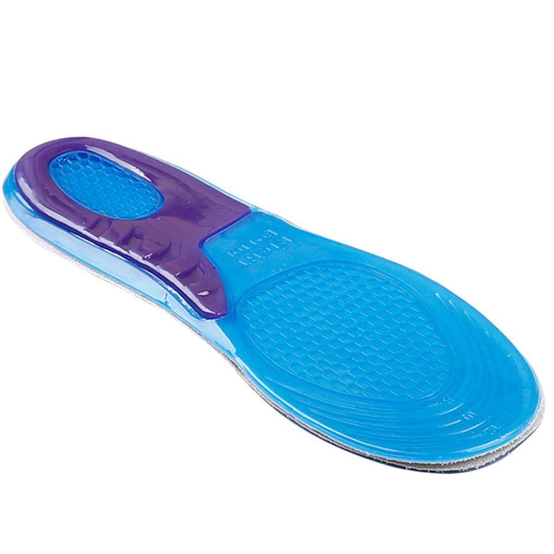 Comfort Arch Support Massaging Gel Silicon Insole Man 8-12 Newly