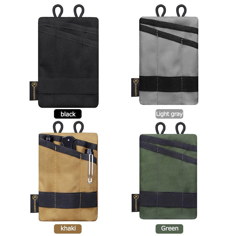 Mini EDC Pouch Sundries Bag Multifunctional Storage Bag Purse (Black)