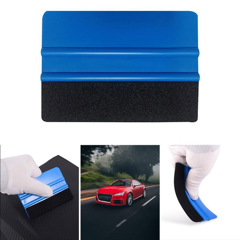 Car Vinyl Film Wrapping Squeegee Scraper with Felt Edge Auto Styling Tools