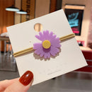 Hair Accessories Simple Women High Elastic Little daisy Hair Rope Hair Ring