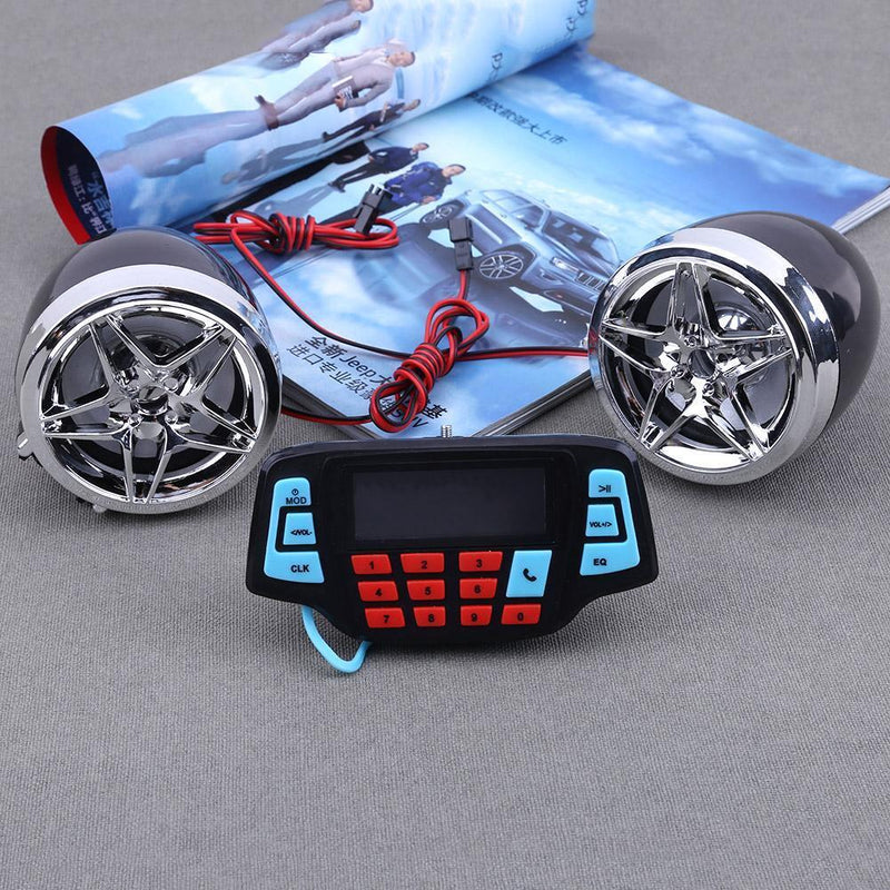 Motorcycle Bluetooth Audio System FM Radio Stereo Speaker MP3 Player Motor F
