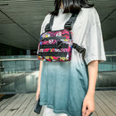 Hip Hop Vest Bag Men Women Oxford Cloth Waistcoat Streetwear Shoulder Belt Pa