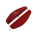 2pcs Universal Diamond Car Rearview Mirror Sun Visor Shade Rain Shield Eyebro