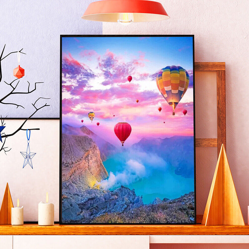 Balloon Valley Oil Painting By Numbers Canvas Wall Drawing Kits DIY Home Decor