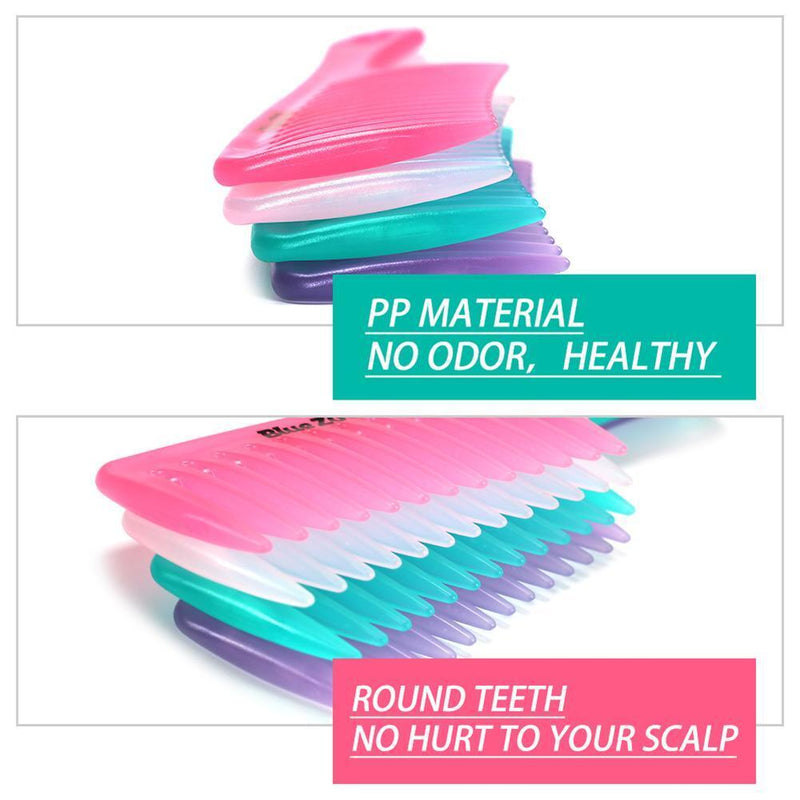 Large Wide Tooth Comb of Straight Handle Antistatic Pro Hairdress Brush Tools