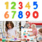 4pcs Sponge Roller Brush 10pcs Number Kids Painting Graffiti Brush Early Bil