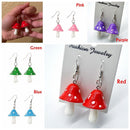 For Women Men Mushroom Earrings Mushroom Pendant Statement Dangle Hook Earrings