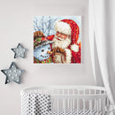 Full Cross Stitch 11CT Santa Snowman Counted Embroidery DIY Christmas Decoration