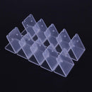 10pcs Clear Acrylic Earring Jewelry Display Rack Stand Holder+Protect Flim