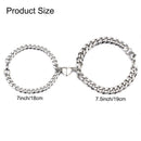 Men's Magnet Attraction Bracelet Stainless Steel Couples Bracelets Heart Shaped