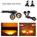 Universal 1 Pair High Performance Eagle Eye Yellow LED Car Daytime Running Light Car