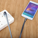 1.2M 2.4A Alloy Enclosure Micro USB TPE Fast Charging Cable for Android Device