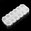 Holder Clear Plastic Small Case Storage Boxes Craft Organizer Nail Art Tips