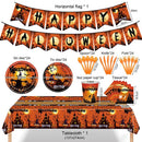 Friendly Paper Plates Napkins Dinnerware set Halloween Disposable Tableware