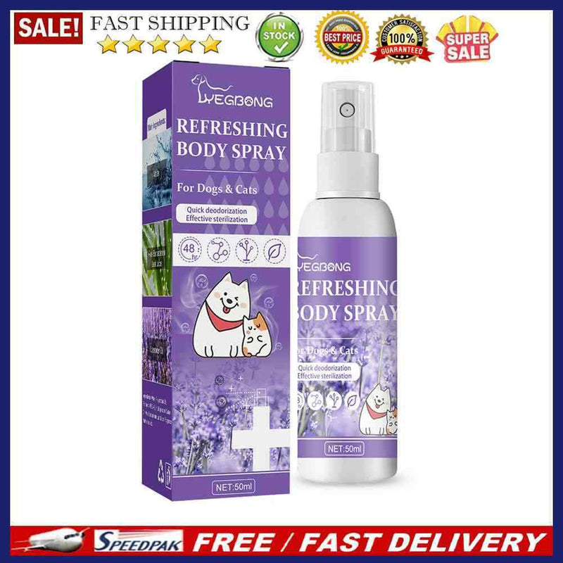 Lavender Oil Dog Deodorizer Spray Long Lasting for Puppies Cats Perfume Spr