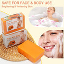 Papaya Kojic Acid Soap Deep Cleansing Softening Cuticle Lightening Melanin{