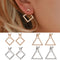 Design Boho Jewelry Square Ear Studs Geometric Earrings Triangle Dangle Drop