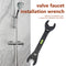 Double-ended Wrench Plastic Shower Wrench Easy Operation Tap Spanner Repair Tool