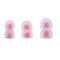 6pcs In Ear Earphone Silicone Earbuds Replace for KZ Headset (White+Red) Newly