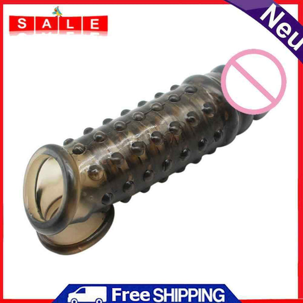 Penile Enlargement Extender Cock Rings Delay Ejaculation Dildo Sexual Toys for Men