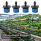 100pcs Adjustable Water Dropper Irrigation Hose Drip Head Kit (Blue)