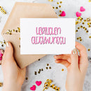 German Words Embossing Cutting Dies Carbon Steel DIY Scrapbooking Album Cards