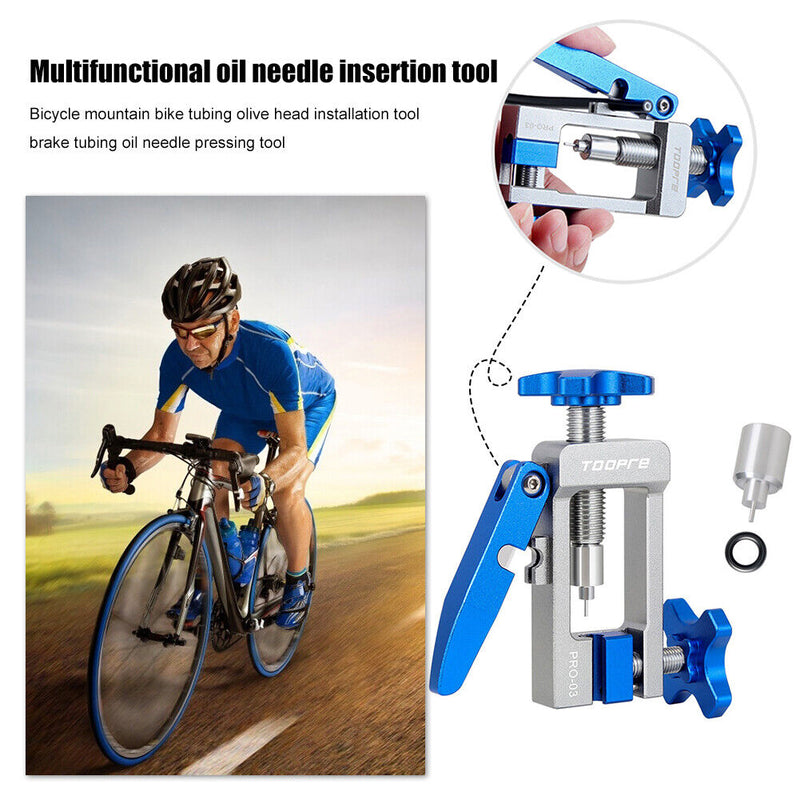 MTB Road Bike Brake Oil Needle Press Installation Tool Hose Cutter (Metal) Newly