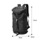 #A Men Fitness Backpack USB Charging Port Zipper Pocket Outdoor Carrying Rucksac