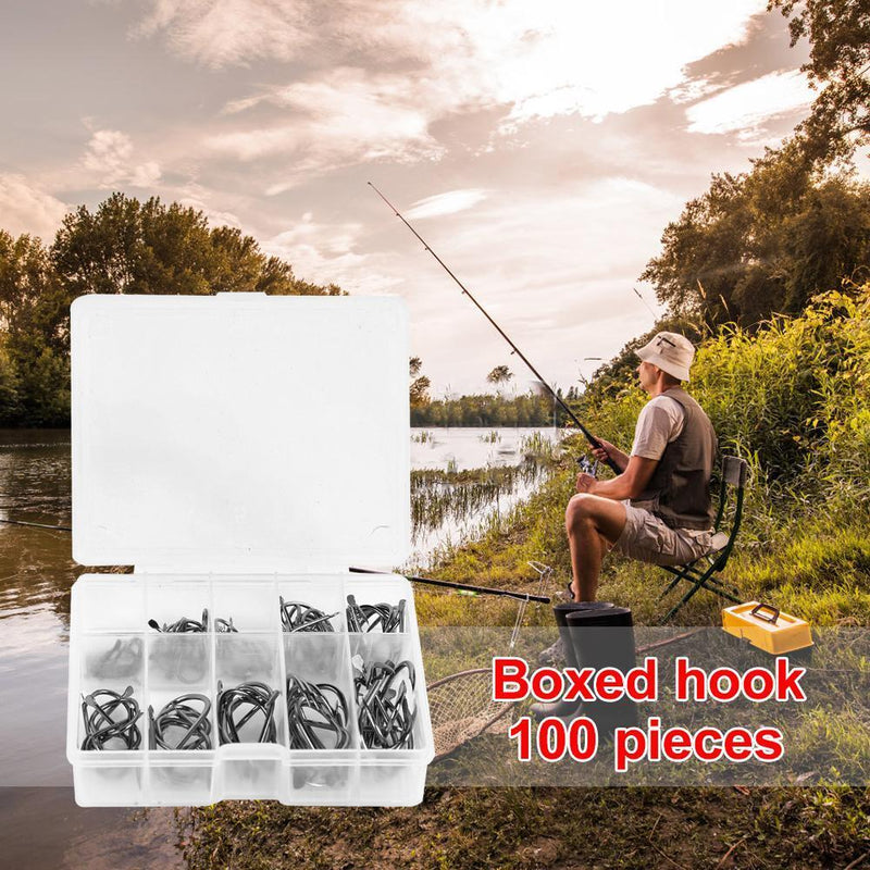 Fishing Hooks Set Sharp High Efficient Sea Barbed Hooks Fishing Accessories