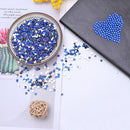 30g 4mm Crystal Rhinestone Acrylic Flat Back DIY Nail Sequins (Dark Blue)