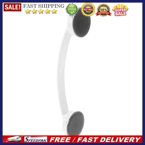 Bathroom Handrail Suction Cup Glass Door Handle Sucker Hand Grip(White)