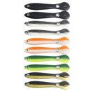 5pcs 10cm 6g Bionic Loach Fishing Artificial Crankbait Soft Baits (White)