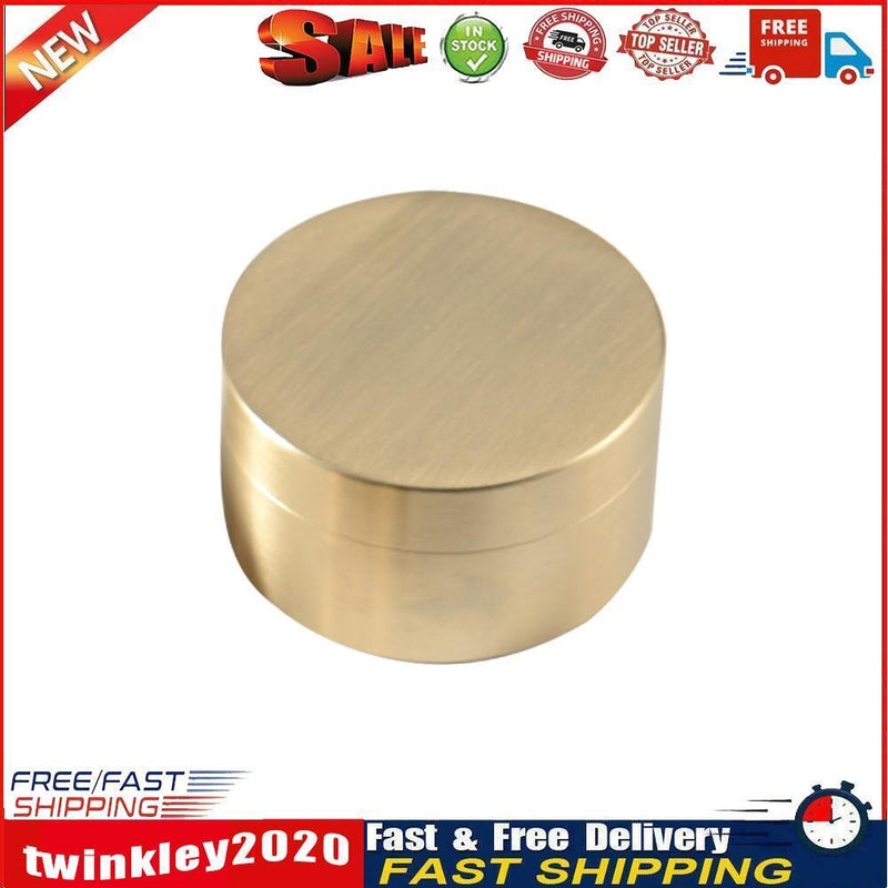 Brass Seal Cabin Medicine Drug Metal Jewelry Storage Cases Pill Holder (L) Newly