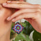 5D DIY Diamond Painting Earrings Double-sided Square Drop Earrings (RZ014)