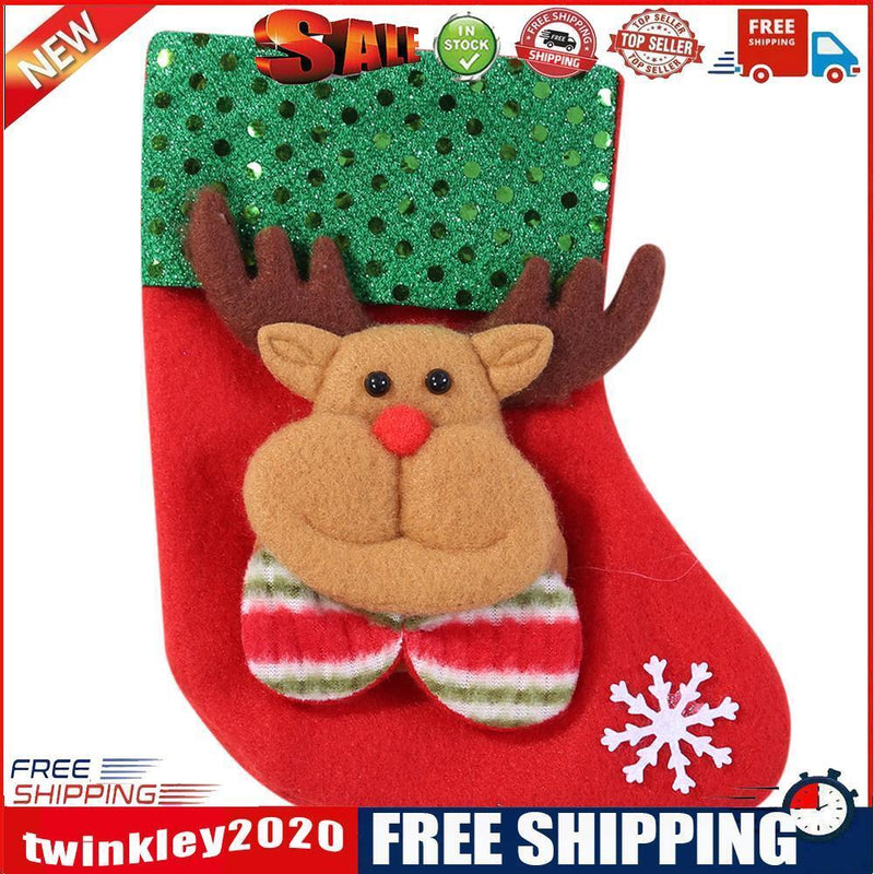 Christmas Stocking Christmas Socks Christmas Tree Ornament(Elk)