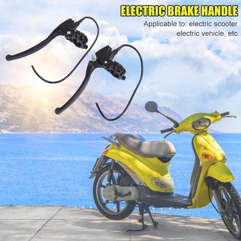 1 Pair Alloy Front Rear Electric Bike Scooter Brake Handles Portable Replacement