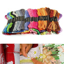 50 Stickgarn Gewinde Stränge, Kreuzstich Baumwollfaden A3Q2 ee Farb Seide F1V1